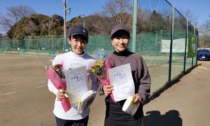 第2728回　桜田倶楽部 東京テニスカレッジ　女子ダブルス　FF準優勝:岩波・佐野ペア