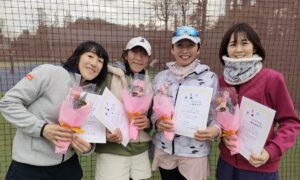 第2734回　MUFG PARKテニスコート　女子ダブルスチーム戦　FTB優勝:「メイメイさん」チーム