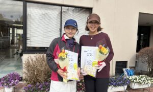 第2732回　緑ヶ丘テニスガーデン　女子ダブルス　FF準優勝:金井・広瀬ペア