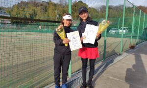 第2743回　百草テニスガーデン　女子ダブルス　F3優勝:加藤・橋本ペア