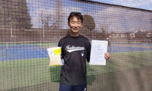 第44回　MUFG PARKテニスコート　男子シングルス　初中級準優勝:中道浩明選手