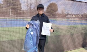 第44回　MUFG PARKテニスコート　男子シングルス　初中級優勝:石田達也選手