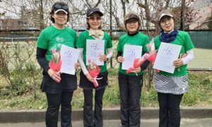 第2745回　桜台テニスクラブ　女子ダブルスチーム戦　FT準優勝:「桜組」チーム