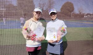 第2747回　MUFG PARKテニスコート　女子ダブルス　F4準優勝:佐藤・染葉ペア