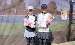 第2747回　MUFG PARKテニスコート　女子ダブルス　F4優勝:湯瀬・富山ペア
