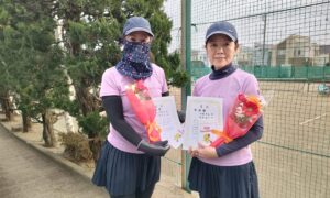 第2750回　関町ローンテニスクラブ　女子ダブルス　FB準優勝:荒井・小野ペア