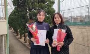 第2750回　関町ローンテニスクラブ　女子ダブルス　FB優勝:竹島・竹島ペア