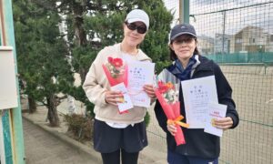 第2751回　関町ローンテニスクラブ　女子ダブルス　F3準優勝:石川・山本ペア