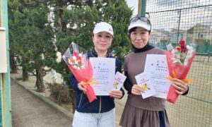 第2751回　関町ローンテニスクラブ　女子ダブルス　F3優勝:石橋・大槻ペア