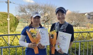 第2757回　桜台テニスクラブ　女子ダブルス　F4準優勝:鈴木・曽我ペア