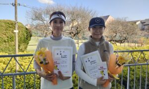 第2757回　桜台テニスクラブ　女子ダブルス　F4優勝:富山・湯瀬ペア