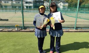 第2761回　百草テニスガーデン　女子ダブルス　FB準優勝:羽場・吉井ペア