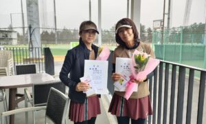 第2762回　東宝調布スポーツパーク　女子ダブルス　F3準優勝:田中・風斗ペア