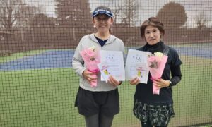 第2763回　MUFG PARKテニスコート　女子ダブルス　FB準優勝:新井・神津ペア