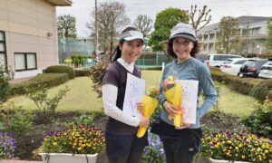 第2764回　緑ヶ丘テニスガーデン　女子ダブルス　F3優勝:清水・白間ペア