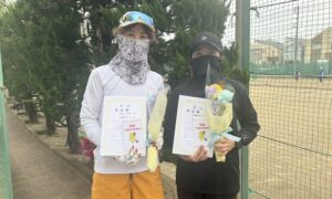 第2766回　関町ローンテニスクラブ　女子ダブルス　F4準優勝:藤木・加藤ペア