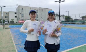 第2767回　南町田インターナショナルテニスカレッジ　女子ダブルス　F4準優勝:川田・小林ペア