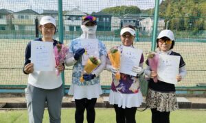 第2769回　百草テニスガーデン　女子ダブルスチーム戦　FTB優勝:「タンタン」チーム