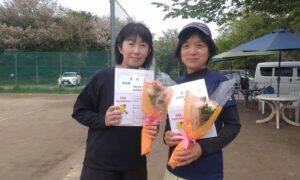 第2770回　桜田倶楽部 東京テニスカレッジ　女子ダブルス　FB準優勝:寺島・村越ペア
