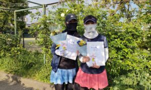 第2772回　桜台テニスクラブ　女子ダブルス　FB準優勝:谷川・田邉ペア