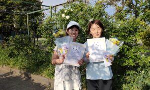 第2772回　桜台テニスクラブ　女子ダブルス　FB優勝:田宮・及川ペア