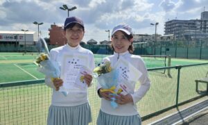 第2774回　東宝調布スポーツパーク　女子ダブルス　FB準優勝:小林・森ペア