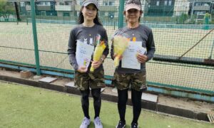 第2779回　百草テニスガーデン　女子ダブルス　F4準優勝:白石・弥冨ペア