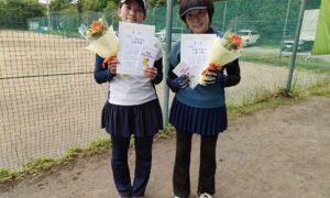第2782回　桜田倶楽部 東京テニスカレッジ　女子ダブルス　F3準優勝:江澤・浜田ペア