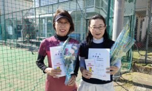 第2784回　南町田インターナショナルテニスカレッジ　女子ダブルス　F3準優勝:名取・和田ペア