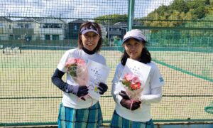 第2786回　百草テニスガーデン　女子ダブルス　F3準優勝:高取・夏目ペア