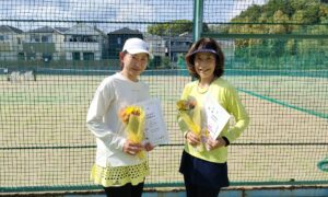 第2786回　百草テニスガーデン　女子ダブルス　F3優勝:池本・白間ペア