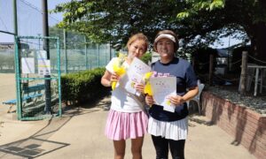 第2788回　善福寺公園テニスクラブ　女子ダブルス　F2準優勝:西口・重満ペア