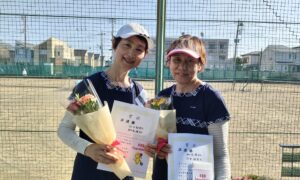 第2790回　関町ローンテニスクラブ　女子ダブルス　F4準優勝:竹田・加々良ペア