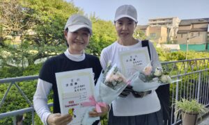 第2796回　桜台テニスクラブ　女子ダブルス　F3準優勝:佐々木・峯岸ペア