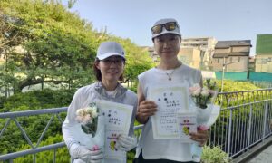 第2796回　桜台テニスクラブ　女子ダブルス　F3優勝:山本・石川ペア