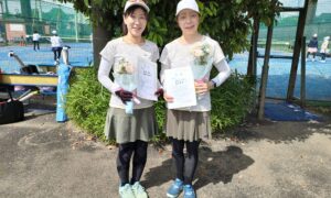 第2797回　サンライズテニススクール調布校　女子ダブルス　FF準優勝:亀井・諸戸ペア