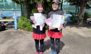 第2797回　サンライズテニススクール調布校　女子ダブルス　FF優勝:香月・岡本ペア