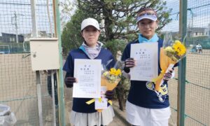 第2802回　関町ローンテニスクラブ　女子ダブルス　FB準優勝:松本・天鷲ペア