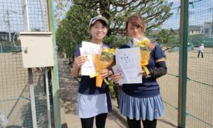 第2803回　関町ローンテニスクラブ　女子ダブルス　F3準優勝:隅田・菅ペア