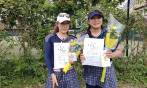第2806回　桜台テニスクラブ　女子ダブルス　FB準優勝:石塚・金子ペア