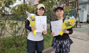 第2806回　桜台テニスクラブ　女子ダブルス　FB優勝:稲村・沢ペア