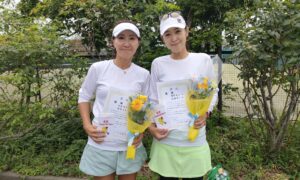 第2807回　桜台テニスクラブ　女子ダブルス　F2優勝:遠藤・藤野ペア