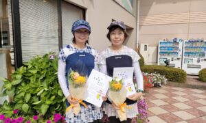 第2815回　緑ヶ丘テニスガーデン　女子ダブルス　F4準優勝:瀧・杉山ペア