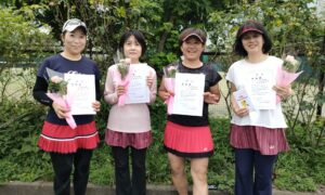 第2818回　桜台テニスクラブ　女子ダブルスチーム戦　FT準優勝:「肉山登山部」チーム