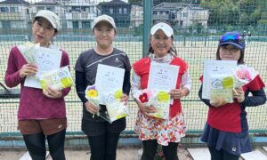 第2819回　百草テニスガーデン　女子ダブルスチーム戦　FTB準優勝:「ちょびちょび」チーム