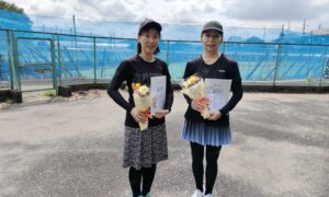 第2823回　サンライズテニススクール調布校　女子ダブルス　FB優勝:亀井・諸戸ペア