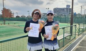 第2825回　東宝調布スポーツパーク　女子ダブルス　F4優勝:伊藤・明楽ペア
