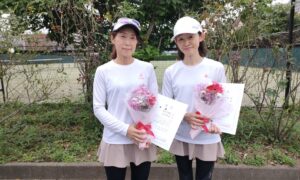 第2828回　桜台テニスクラブ　女子ダブルス　F4優勝:大西・浅見ペア