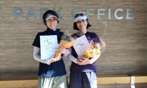 第2831回　MUFG PARKテニスコート　女子ダブルス　F4優勝:東根・海野ペア