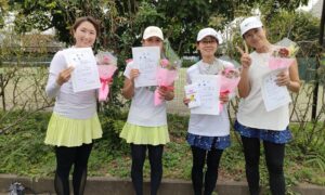 第2832回　桜台テニスクラブ　女子ダブルスチーム戦　FTB優勝:「チームチャレンジ」チーム